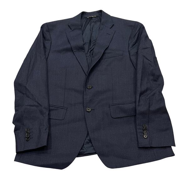 13-35 ERMENEGILDO ZEGNA Men's Superfine Australian Wool Suit Black Size 38 - Picture 2 of 16